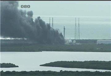 USA SPACEX ROCKET EXPLOSION