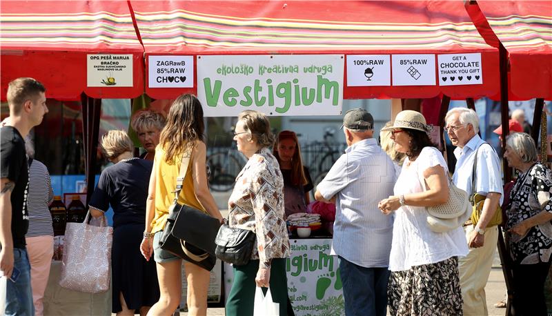 9. ZeGeVege festival na Trgu bana Jelačića u Zagrebu