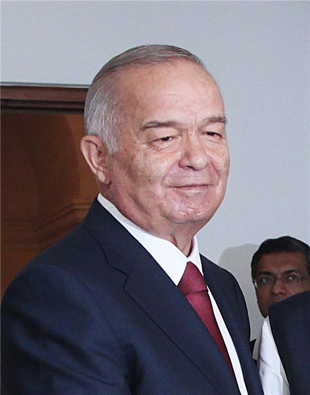 FILE INDIA UZBEKISTAN PEOPLE KARIMOV