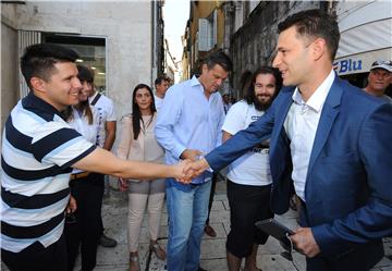 Split: Konferencija za medije Petrova i kandidata Mosta u X. izbornoj jedinici