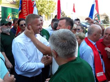 Babina Greda: Predizborni skup Narodne koalicije za 5. izbornu jedinicu