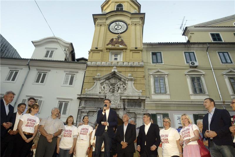 Rijeka: Predizborni skup Narodne koalicije za VIII. izbornu jedinicu