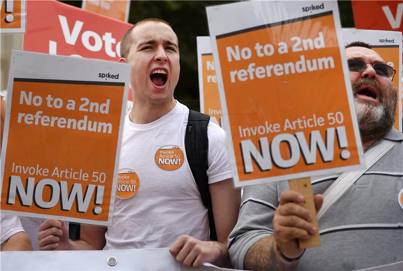 BRITAIN EUROPE BREXIT PROTEST