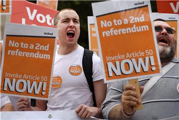 BRITAIN EUROPE BREXIT PROTEST