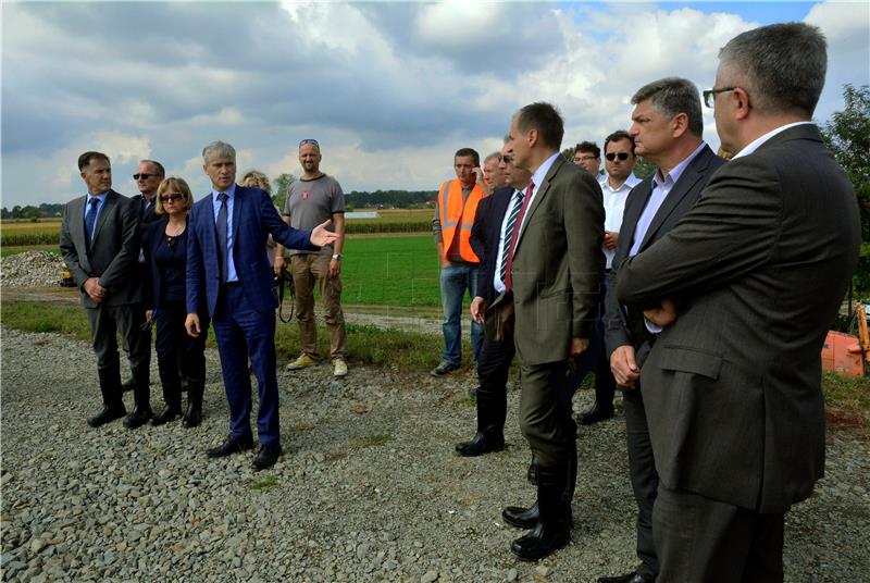 Irrigation canal connected to Sava River