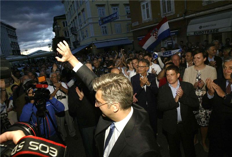 Rijeka: Plenković i kandidati s HDZ-ove liste za VIII. izbornu jedinicu održali su predizborni skup