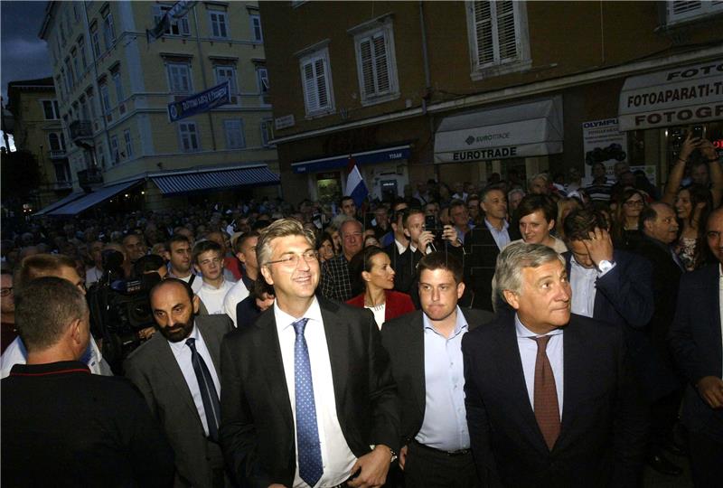 Rijeka: Plenković i kandidati s HDZ-ove liste za VIII. izbornu jedinicu održali su predizborni skup