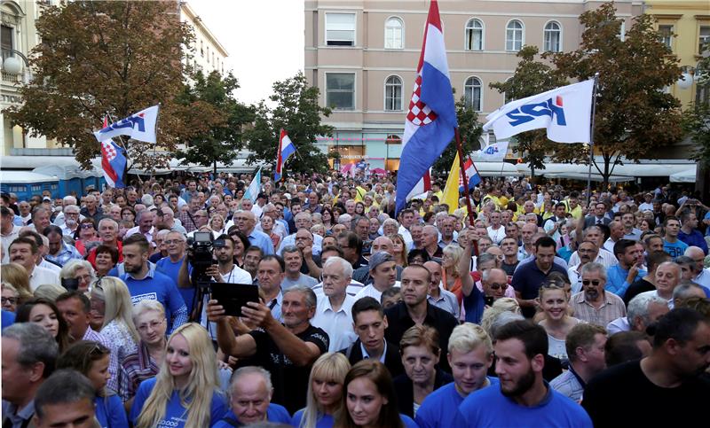 Izbori 2016.  Završni skup HDZ-a u Zagrebu