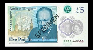 BRITAIN FIVE POUND NOTE