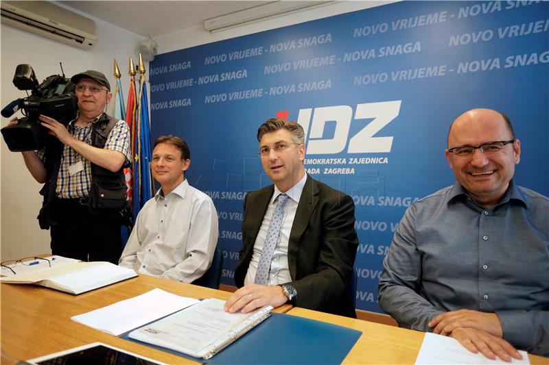 Plenkovic: HDZ to begin talks with other parties on Tuesday