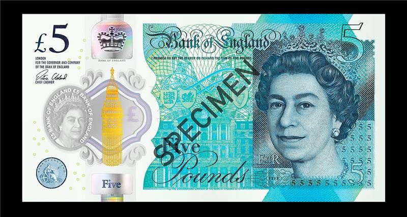 BRITAIN FIVE POUND NOTE