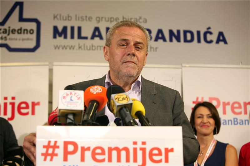 IZBORI 2016. Bandić: Podijelio sam jutros s Plenkovićem par riječi, pregovori će doći sami po sebi