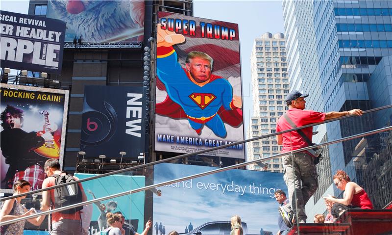 USA NEW YORK TRUMP BILLBOARD