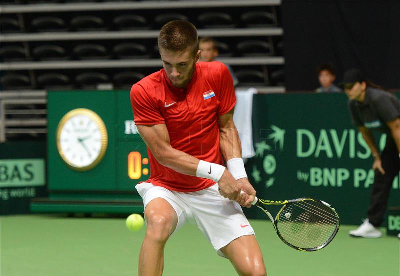 Davis Cup: Ćorić - Gasquet