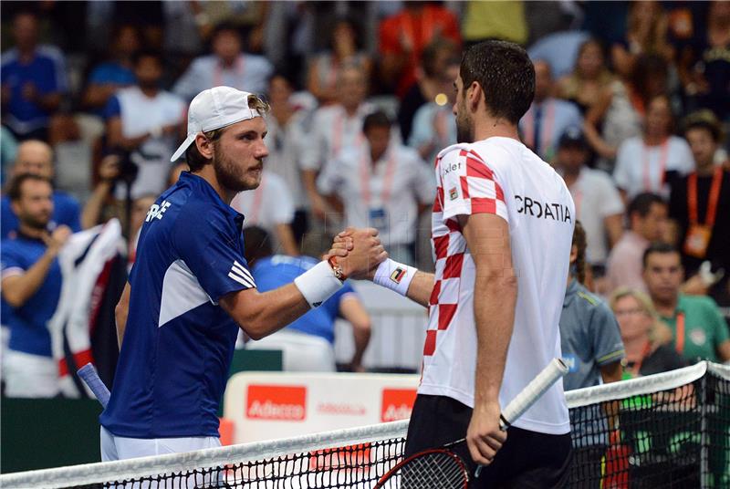 Davis Cup: Čilić - Pouille