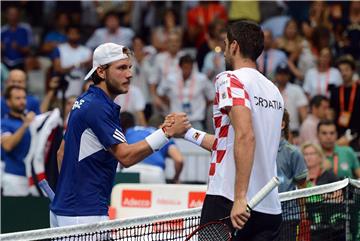 Davis Cup: Čilić - Pouille