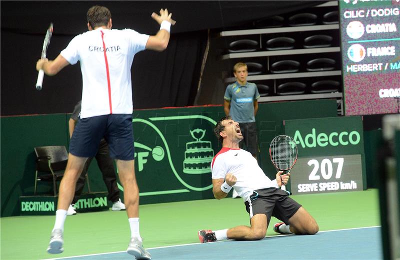 Davis Cup: Dodig/Čilić - Herbert/Mahut