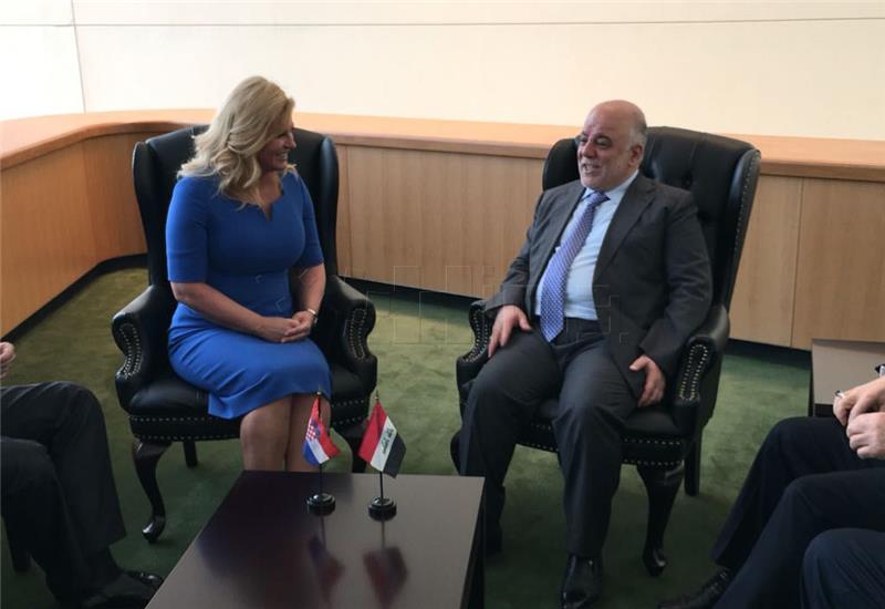 Croatian president holds bilateral talks on margins of UN assembly