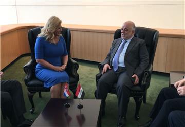 Croatian president holds bilateral talks on margins of UN assembly