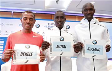 GERMANY BERLIN MARATHON PRESS CONFERENCE