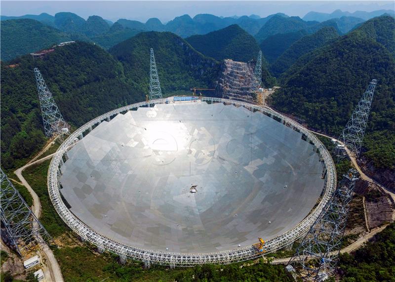 FILE CHINA ASTRONOMY WORLDS LARGEST RADIO TELESCOPE