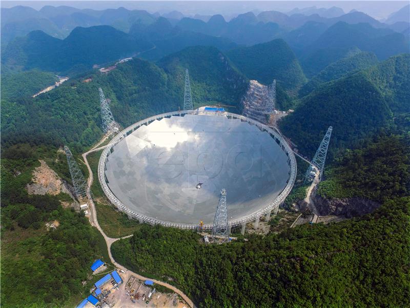 FILE CHINA ASTRONOMY WORLDS LARGEST RADIO TELESCOPE