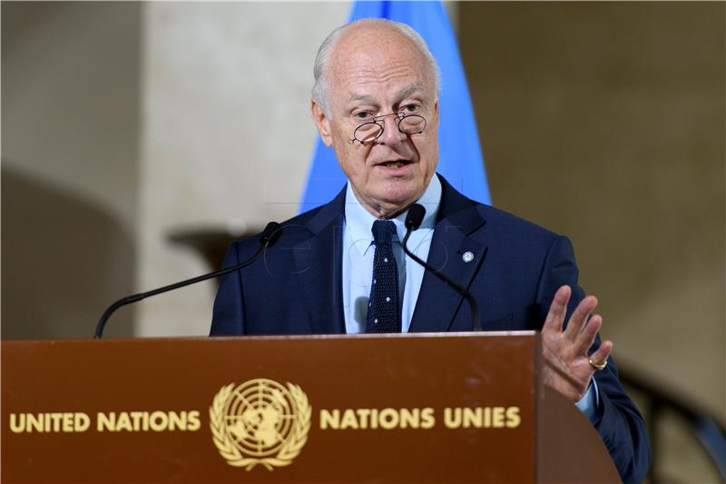 De Mistura: teško je nastaviti pregovore tijekom bombardiranja