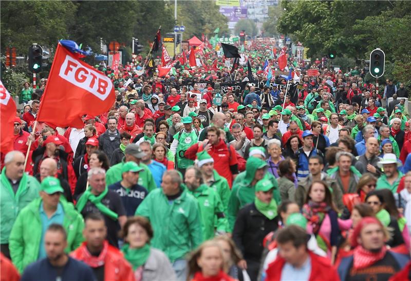 Gotovo 45.000 ljudi na protuvladinom prosvjedu u Bruxellesu