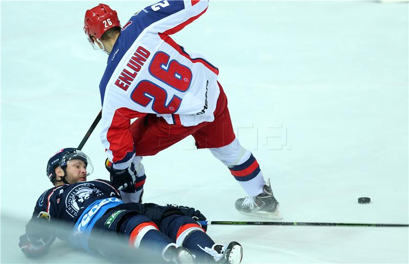 Utakmica 16. kola Kontinentalne hokejaške lige: Medveščak - CSKA