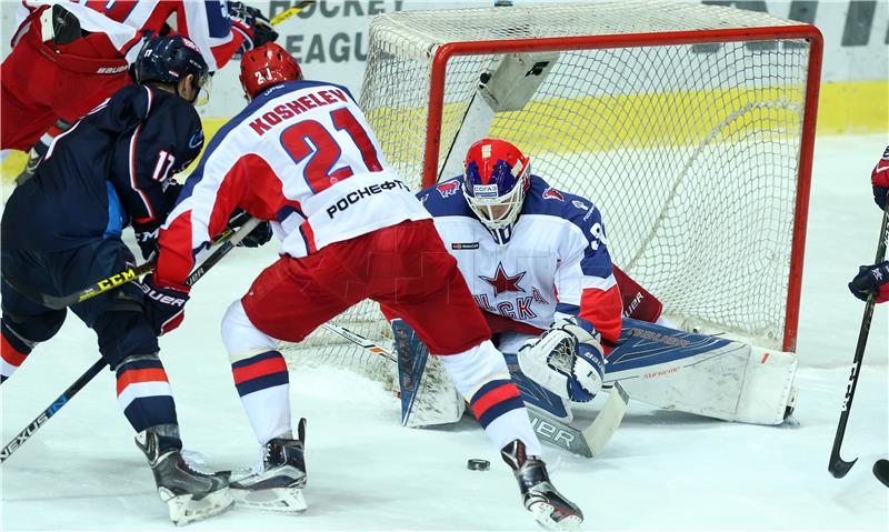 Utakmica 16. kola Kontinentalne hokejaške lige: Medveščak - CSKA