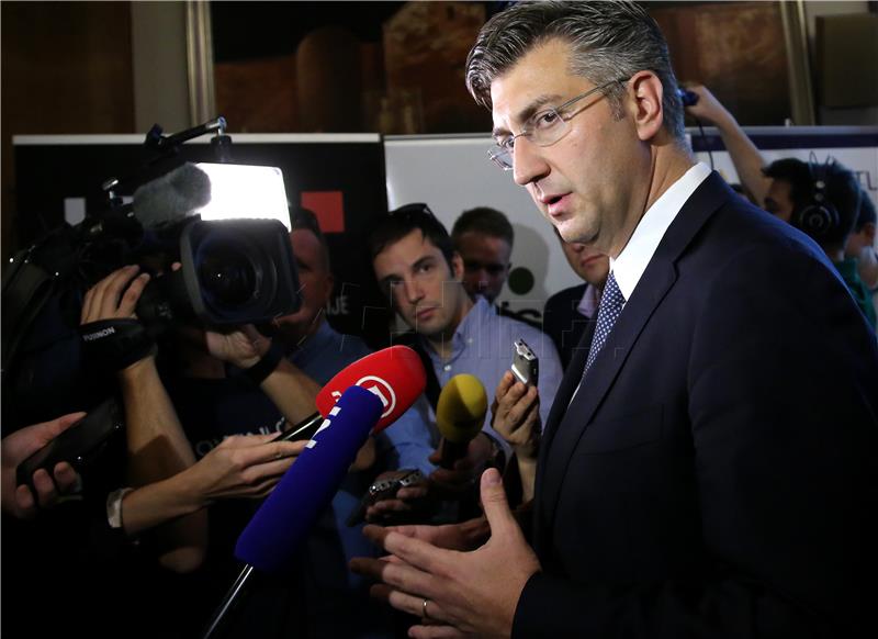 Plenkovic says HDZ, Bridge possibly to agree cooperation today or tomorrow