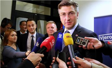 HDZ: Plenković dao izjavu za medije