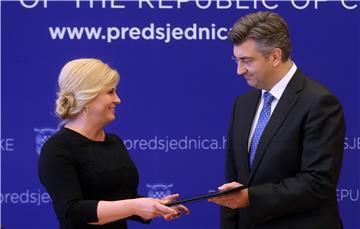 Predsjednica Grabar Kitarović dala mandat za sastavljanje Vlade Andreju Plenkoviću