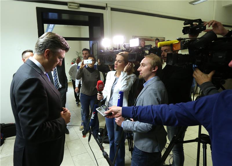 HDZ: Plenković dao izjavu za medije