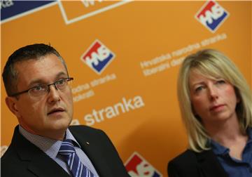 Konferencija za medije Hrvatske narodne stranke