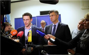 Plenković i Petrov dali izjave za medije