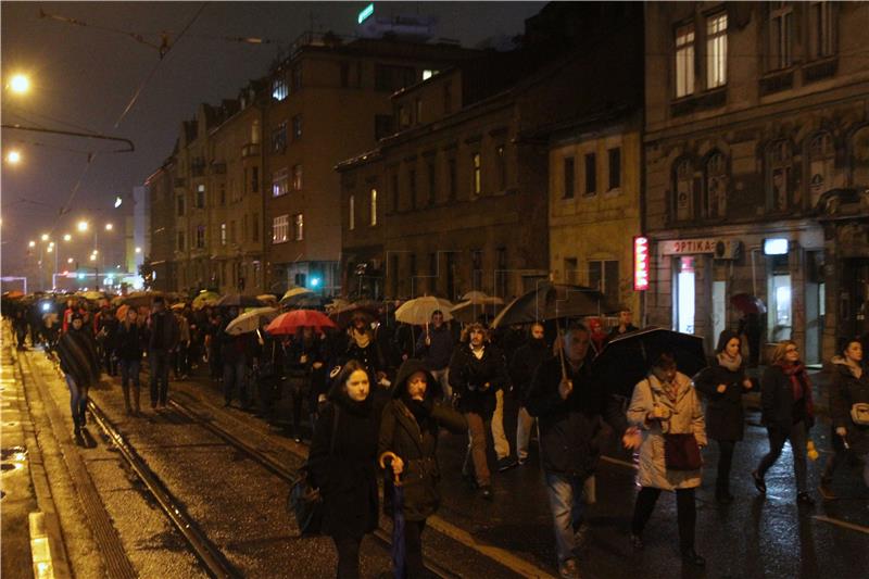 Prosvjed Sarajlija zbog nedužnih žrtava vozača "trkača"