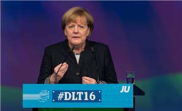 GERMANY MERKEL AT JU CONVENTION