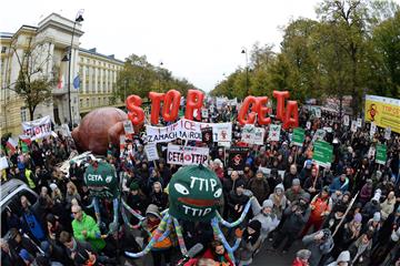 POLAND TRADE AGREEMENTS PROTEST