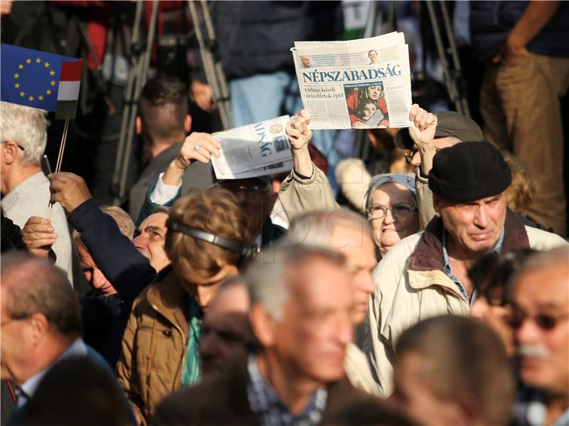 HUNGARY PROTEST MEDIAWORKS