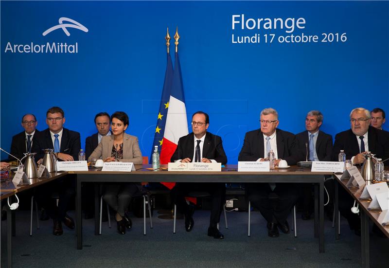 FRANCE ARCELORMITTAL HOLLANDE VISIT