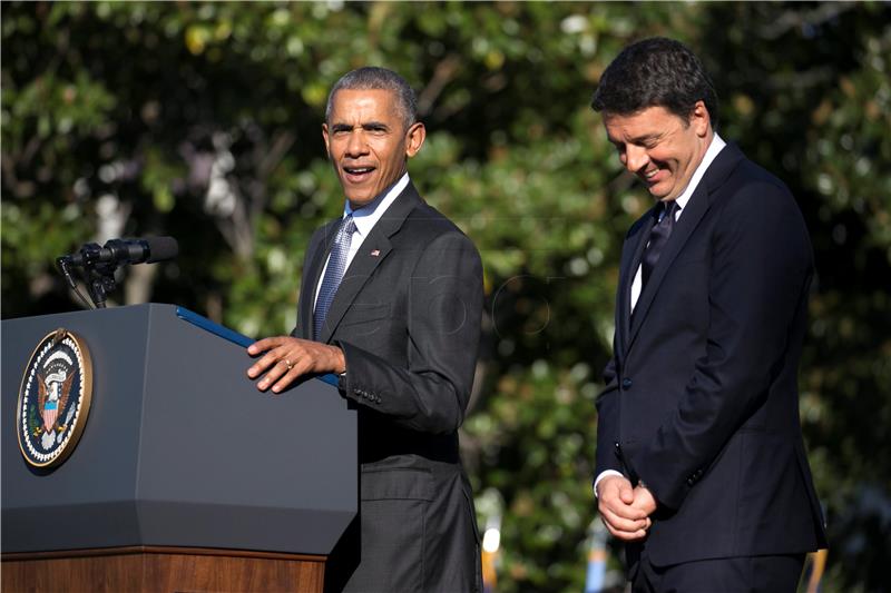 USA OBAMA RENZI