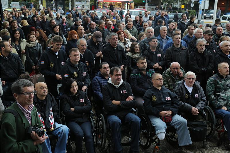 Obilježena dvogodišnjica prosvjeda branitelja