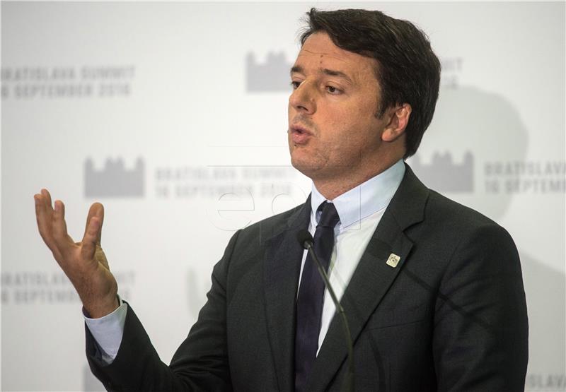 Renzi ne namjerava mijenjati prijedlog proračuna za 2017.