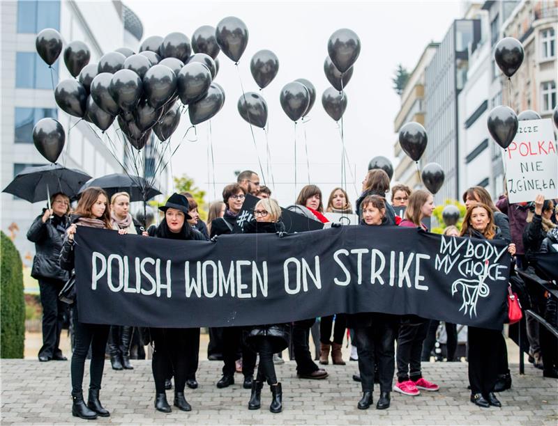 BELGIUM EU POLAND ABORTION LAW PROTEST