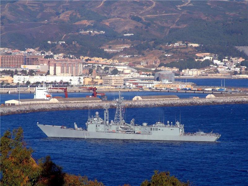 FILE SPAIN MOROCCO RUSSIA WARSHIPS