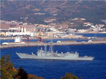 FILE SPAIN MOROCCO RUSSIA WARSHIPS