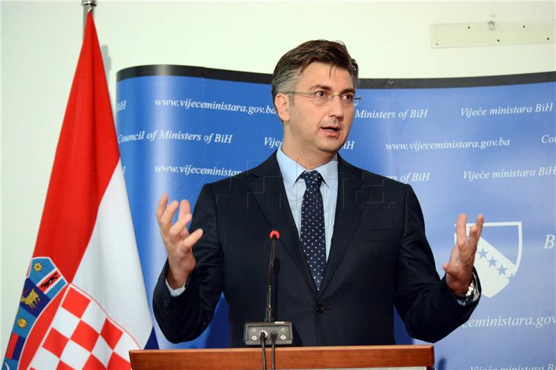 Plenkovic: Croatia will intensify cooperation with Bosnia