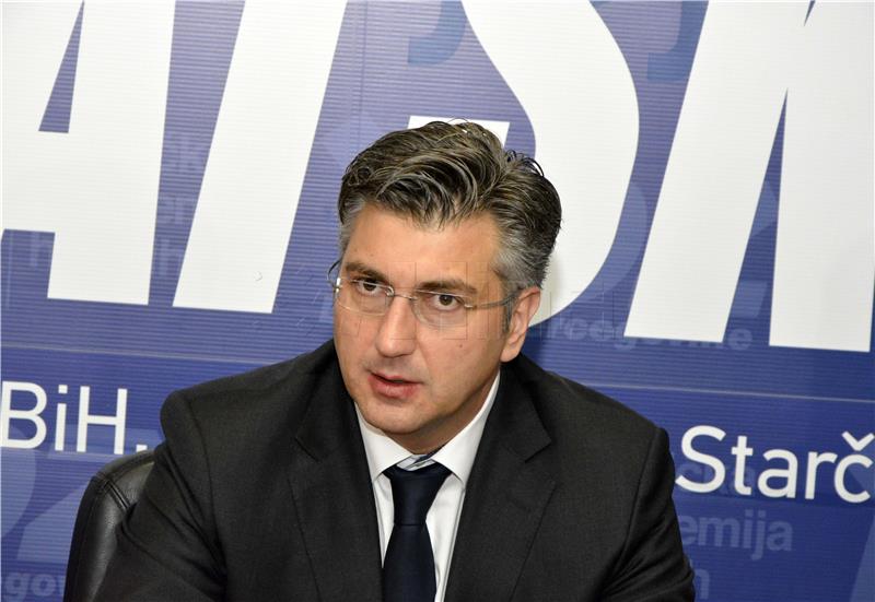 Plenković: Hrvatska podupire cjelovitu BiH i njezin europski put