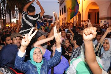 MOROCCO PROTEST GARBAGE TRUCK KILLING